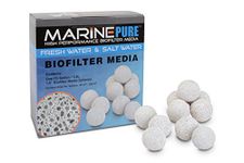 CerMedia MarinePure 1.5" Spheres, 1 Gallon 1.5" Sphere Bio-Filter Media for Marine and Freshwater Aquariums, 1-Gallon