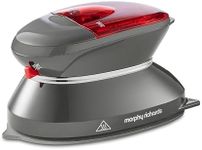 Morphy Richards Compact Travel Iron, Non Stick Soleplate, 5 to 10g Steam Rate, Fast Heat Up, 40ml Water Tank, Dual Voltage 115v to 230v, 400W, Grey, 304000