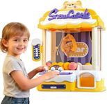 OZMI Claw Machine for Kids, Large Grabber Machine with Sounds & Timer, Mini Claw Machine Arcade Game, Includes 10 Toys & 24 Coins & 10 Capsules, Christmas Birthday Gifts for 3-8 Year Olds Girls