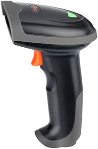 Tera Pro Escáner de código de Barras portátil de Mano Ultra Largo Lector de código de Barras láser 1D inalámbrico Compatible con Bluetooth y USB con Cable Escáner automático de Sensor, L0013B Naranja