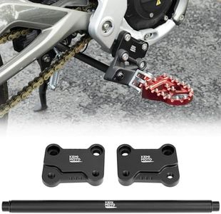 KEMIMOTO Foot Peg Extension Bracket Kits Compatible with Talaria XXX for Electric Dirt Bike Talaria X3 Footpegs Extenders Black