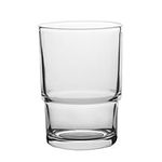 2x Transparent Glass Tumbler Toothbrush Mug Replacement Universal Spare For Bathroom Accessories (Transparent)