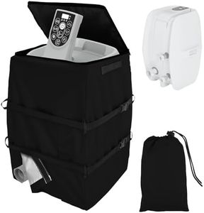 Cubierta para bomba de bañera de hidromasaje, 43 x 38 x 54 cm, impermeable, a prueba de polvo, cubierta de spa para bañera al aire libre, cubierta térmica de spa perezoso, cubierta de bomba de