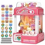 AIQI Kids Claw Machine, Large Candy Vending Grabber, Prize Dispenser Toys for Girls and Boys, Electronic Claw Game Machine for Party Birthdays with Lights Sound, Includes 30 Toys and 25 Game Coins