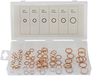 110pc Solid Copper Washer Kit Assortment 1/4" - 5/8" Imperial Sizes