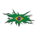 Brazil Brazilian Flag Splatter Car Window Bumper Laptop Vinyl Decal Sticker