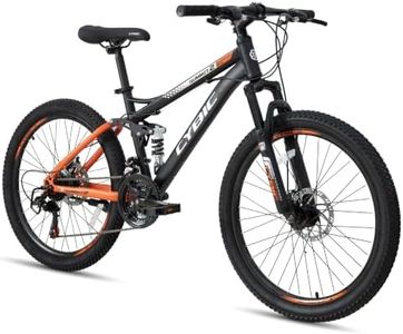 CYBIC 24" Full Suspension Mountain Bike for Kid 21-Speed Shimano