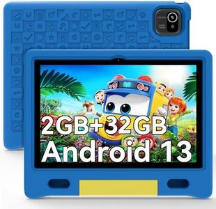 CFVOCUY 2025 Kids Tablet, 10.1" Children's Tablet with Case, Pre-Installed Educational Apps and Parental Control, 2+32GB Storage (512GB Expand), Quad-Core, 5G WiFi, for Ages 4-12, Eye Protection Mode