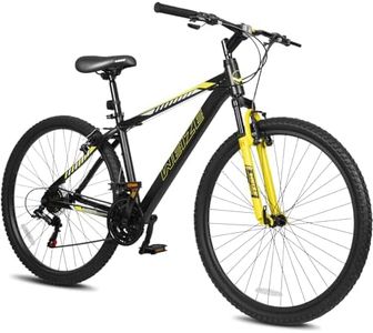 WEIZE Hardtail Mountain Bike, 29 Inch Wheels Outdoor Cycling Bike, 21-Speed Trigger Shifter, Aluminum Frame for Men and Women, Comfort Saddle, MTB Bicycle with Suspension Fork, Black