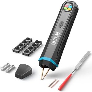SEESII Battery Spot Welder: Rechargeable Battery Welder with Visual Display, 3360W Max Power with 1-99 Gears, Copper Tips, Portable Spot Welder for Lithium Battery (DIY, Repairs, Outdoor Use)