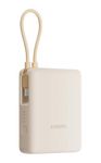Xiaomi 33W Power Bank 10000mAh, Portable USB-C Fast Charger, PD3.0, QC3.0, Apple 2.4, 3 Output Ports, for iPhone 15 Series, iPad, MacBook, Galaxy, Surface, Tan.
