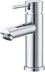 Single Lever Sink Tap - Mixer Tap Without Waste- Bathroom Sink Faucet - Stainless Steel Faucet with Hoses for Washroom - Cloakroom