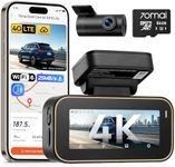 70mai 4K Dash Cam Front and Rear A810 Lite, 5Ghz WiFi 6 Dash Cam, Support 4G LTE Remote Access, GPS Tracking, HDR Night Vision, 24H Parking Mode, Voice Control, Emergency Lock, Loop Recording