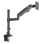 Ergosolid table mount with gas spring for 22-35 inch LCD screens with VESA max. 75 X 75 mm - 100 x 100 mm, up to 12 kg, H100, 22" - 35"