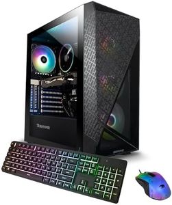 iBUYPOWER SlateMesh Gaming PC Computer Desktop SlateMeshA5N4601 (AMD Ryzen 5 7600, RTX 4060 8GB, 16GB DDR5 5200 Mhz, 500GB NVMe SSD, Windows 11 Home)