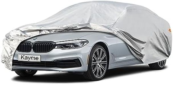 Kayme 6 Layers Car Cover Custom Fit for BMW 6 Series / 8 Series (2003-2024) Waterproof All Weather for Automobiles, Outdoor Full Cover Rain Sun UV Protection.Silver