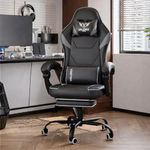 VALORXUSA Striker 2026 Edition | Ergonomic Gaming & Office Computer Chair | Premium PU Leather | Dual Massager Back Support | Adjustable Neck & Lumbar Pillow | Ergo Sync Armrests | Footrest (Grey)