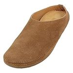 HAFLINGER Softino Leather Slippers Ballerina in Simple Design, Mottled light brown 248, 9 UK