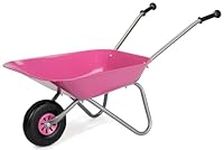 Rolly Toys 274802 2.5 Years, Children's Wheelbarrow, Metal Bowl, Plastic Handles, max. Can Hold up to 25 kg, Pink