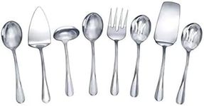 Gourmet Basics by Mikasa Kaylee 8-Piece Stainless Steel Hostess Serving Utensil Set