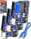 AZDelivery 3 x Compatible with ATmega328P Compatible with ATmega16U2 8-bit Microcontroller Board including E-book!