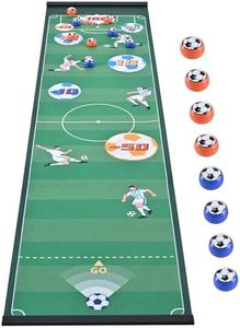 Colatop Tabletop Game Soccer, Shuffleboard Game, Portable Family Game for Children (age12+) Adults, Easy to Set Up Desktop Indoor Outdoor Fun 47 inch