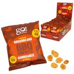 GoBeanz Crunchy Roasted Broadbeans by Jimmy Sevigny | BBQ Chipotle | High Protein Snack | Low Calorie & Low in Sodium | Single Serve 24 Packs x 28g