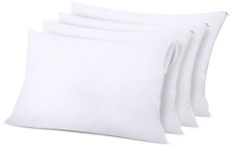 Utopia Bedding Waterproof Pillow Protectors 40 x 70 cm – Set of 4 – Pillow Cases with Zip – Anti-Bed Bug Pillow Cases