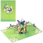 Diese Klappkarten Butterfly Tree Pop Up Mothers Day Card - 3D Pop Up Flower Bouquet Card - Pop up Butterfly Card for Mum - Handmade Paper Pop Up 3D Greeting Card for Mothers Day