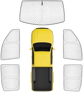 KMF Thicken Sun Shades for 2019-2026 GMC Sierra 1500 Accessories,Car Window Covers Sunshade for Windshield Side, UV Block and Protect Privacy Blackout for Camping Relax 5pcs