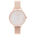 Olivia burton Celestial Analog White Dial Women's Watch-OB16GD35