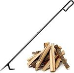 Fire Poker for Fire Pit, BNGGOGO 34 Inch Extra Long Solid Steel Heavy Duty Fireplace Poker, Upgraded Removable Design Fire Poker for Fire Pit Wood Stove Campfires & Other Indoor Outdoor Applications