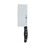 Zwilling J.A. Henckels 30795-183 Twin Signature Chinese Chef's Knife/Vegetable Cleaver, 7", Black/Stainless Steel