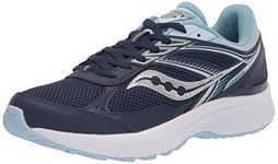 Saucony Women's Cohesion 14 Running Shoe, Navy/Light Blue, 8.5 M US