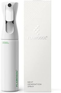 FLAIROSOL - The Original, Plant Mister Spray Bottle for Indoor and Gardens, Continuous Mist with 1,001 Uses. Trusted by Professionals. Patented Technology. 10 oz, White Bottle, Green Print