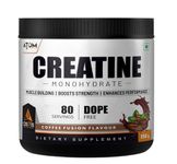 AS-T-IS ATOM Creatine Monohydrate Powder 250G-80 Servings | Dope Free | Enhances Performance | Promotes Muscle Gains | Coffee Fusion Flavour