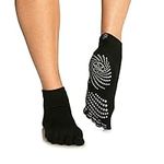 Gaiam womens Grippy Yoga Socks, Gre