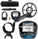 DR.ÖTEK Metal Detector for Adults Professional, Pinpoint Metal Detector Waterproof Gold and Silver, Higher Accuracy, Bigger LCD Display, Strong Memory Mode, 10" IP68 Coil, New Advanced DSP Chip, Blue