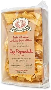 Rustichella d'Abruzzo Egg Pappardelle - 250g Wide Egg Pasta - Traditional Italian Flavor - Perfect for Chunky Sauces