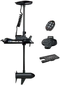 PARKHO HASWING Electric Trolling Motor – 12V 55LB 48 Inch Shaft Cayman Bow Mount Boat Fishing Saltwater Freshwater with Remote Control Quick Release Bracket Wireless Foot Controller 50700-120B_Q+F
