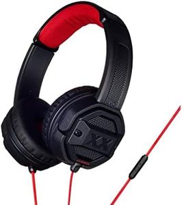 JVC Xtreme Xplosives Casque Audio avec télécommande et Microphone Noir/Rouge