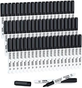 Black Dry Erase Markers, Shuttle Art 60 Pack Magnetic Whiteboard Markers with Erase,Fine Point Dry Erase Markers Perfect For Writing on Whiteboards, Dry-Erase Boards,Mirrors for School Office Home