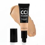 Palladio Full-Coverage Color Correction CC Cream, Oil-Free with Peptides & Vitamin C, Best for Correcting Redness and Uneven Skin Tone, Buildable Foundation Coverage (Med 30N)