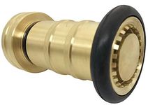 SpringSpray 1-1/2" NST/NH Fire Hose Nozzle Brass Fire Equipment Heavy Duty Industrial Fog Nozzle