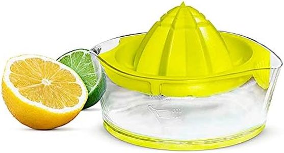 ARK Reamer Lemon Squeezer - Citrus Juicer, BPA-Free, Anti-Slip Hand Press w/Measuring Cup - Easy to Use & Clean Manual Juicers for Fresh Orange or Lime Juice - Kitchen Gadgets