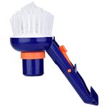 Solomi 2pcs Pool Corner Vacuum Brush with Fine Bristles Ideal for Above Earth and Inground Pools Hard to Reach Places