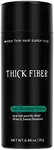 THICK FIBER Hair Fibers for Thinning Hair & Bald Spots (BLACK) - 25g Bottle - Conceals Hair Loss in Seconds - Hair Powder for Women & Men