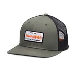 Timberland Standard A.D.N.D. Light Logo Mid Profile Trucker Cap, Burnt Olive, OS