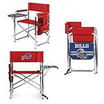 PICNIC TIME NFL Sports Side Table, Beach, Camp Chair for Adults, One Size, Red