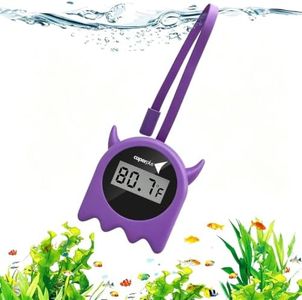 Aquarium Thermometer Flexible fold Hang on Fish Tank Thermometer
